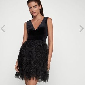 BCBGMaxAzria Metallic Skater Dress